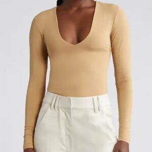 Open Edit Smooth Edit V-Neck Bodysuit